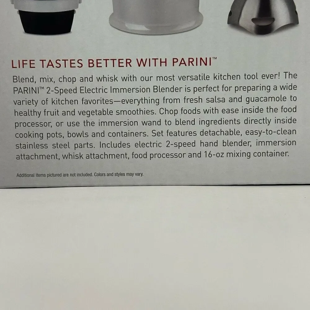 Parini Cookware Electric Immersion Blender 2-speed